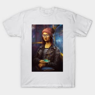 Mona Lisa in Bus T-Shirt